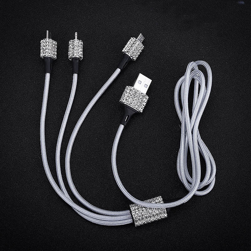 Crystal 3-in-1 Data Cable - Carreau