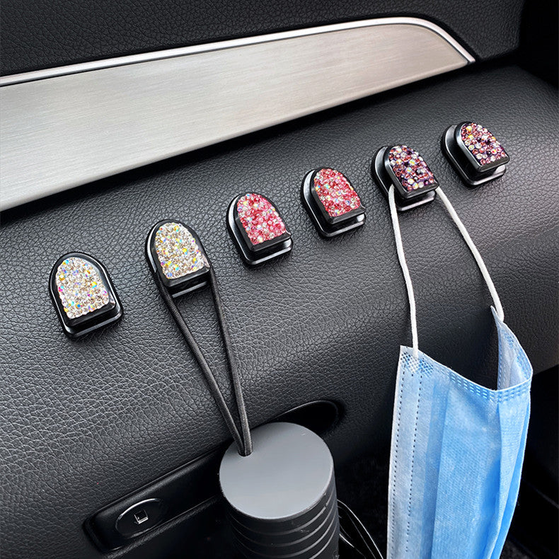 Crystal Car Hooks (4 Pack) - Carreau