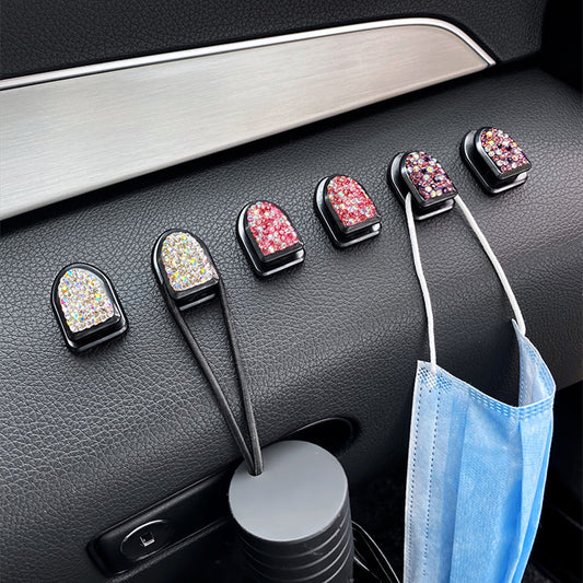 Crystal Car Hooks (4 Pack) - Carreau