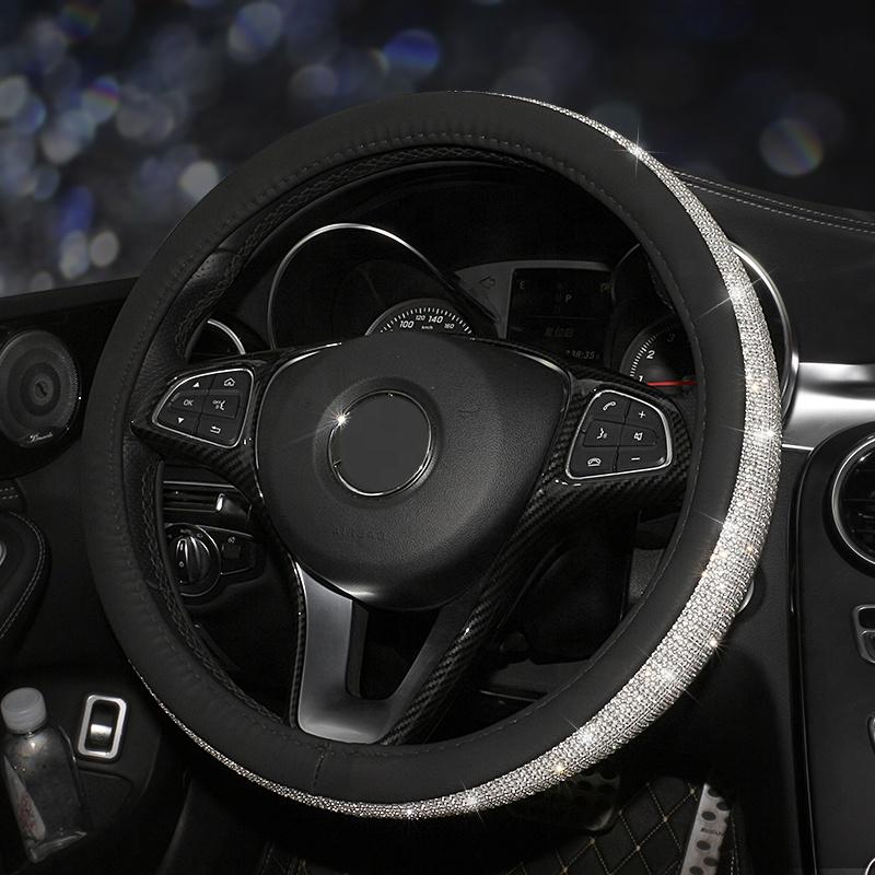 Crystal Steering Wheel Cover - Carreau