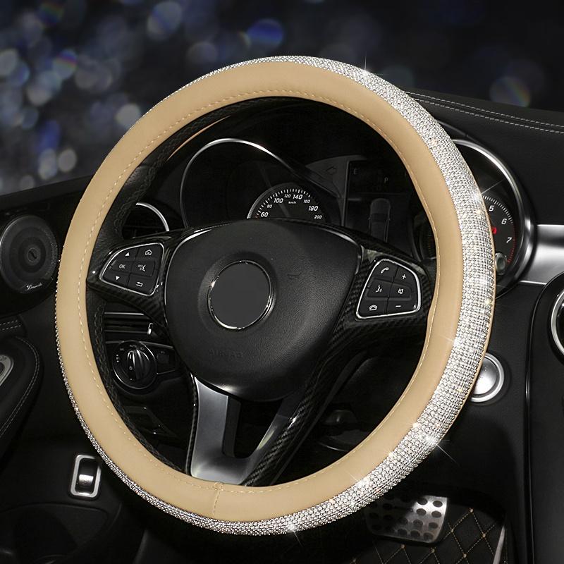 Crystal Steering Wheel Cover - Carreau