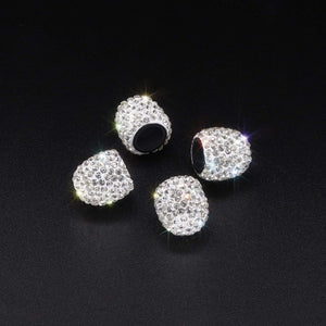 Crystal Tire Valve Caps (4 Pack) - Carreau