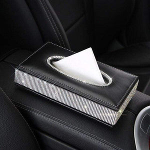 Crystal Tissue Box Holder - Carreau